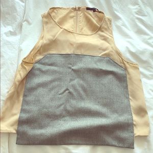 Tibi Sleeveless Two-tone top